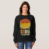 Chonker Fat Cat Chonky Meme Sweatshirt (Vorne ganz)