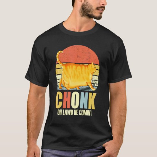 Chonker Fat Cat Chonky Meme T-Shirt (Vorderseite)