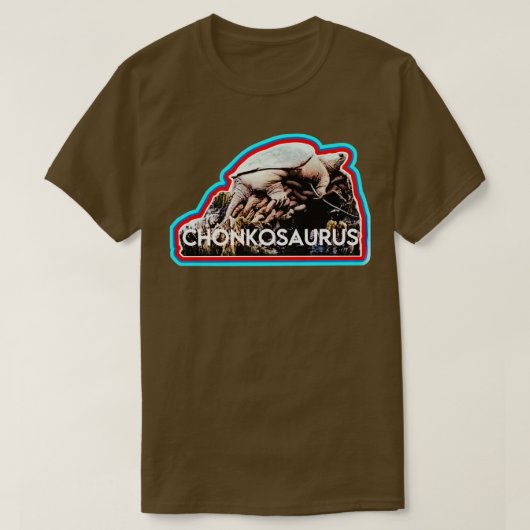 Chonkosaurus Chicago River Snapping Turtle T-Shirt (Design vorne)