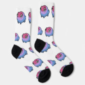 Chonky Bisexual Frog Queer Socks | Cute Bi Pride  Socken (Rechts)
