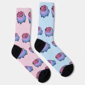 Chonky Bisexueller Frosch Queer Socken | Cute Bi P (Rechts)