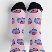 Chonky Bisexueller Frosch Queere Socken | Cute Bi  (Oben)