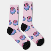 Chonky Bisexueller Frosch Queere Socken | Cute Bi  (Rechts)