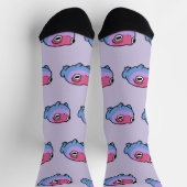 Chonky Bisexueller Frosch Queere Socken | Cute Bi  (Oben)