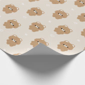 Chonky Brown Bär Geschenkpapier (Ecke)