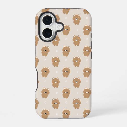 Chonky Brown Bär iPhone 16 Hülle (Rückseite)