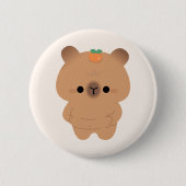 Chonky Capybara Button (Vorderseite)