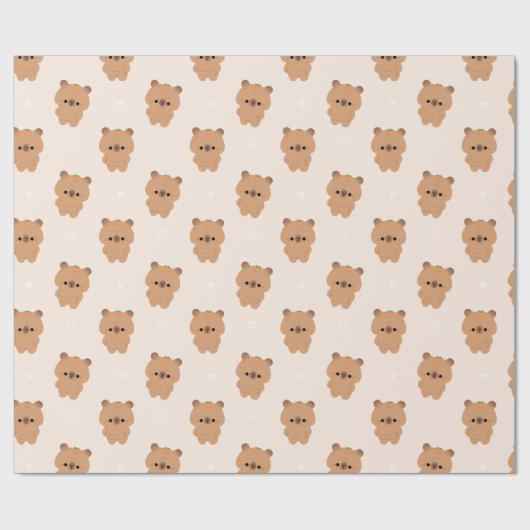 Chonky Capybara Geschenkpapier (Flach)