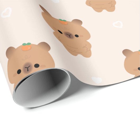 Chonky Capybara Geschenkpapier (Rolleneckpunkt)