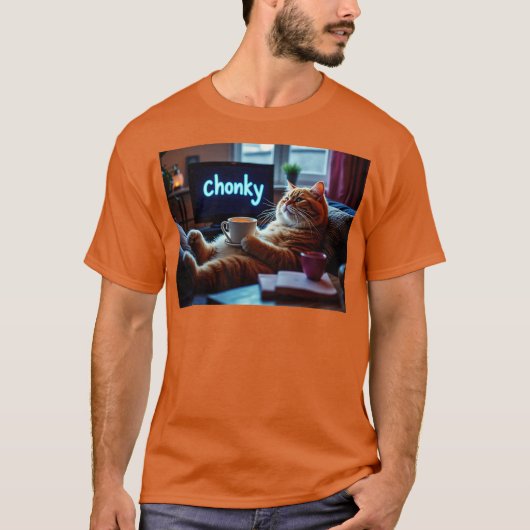 Chonky Cat T-Shirt (Vorderseite)