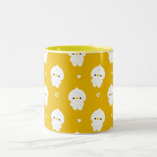 Chonky Duck Zweifarbige Tasse (Mittel)