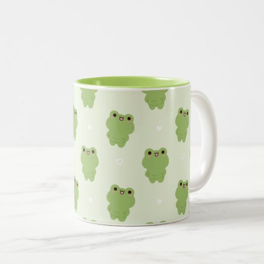 Chonky Frog Zweifarbige Tasse (VorderseiteRechts)