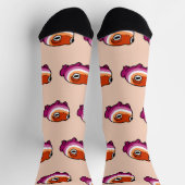 Chonky Lesbian Frosch Pride Socken | Hübsche WLW Q (Oben)