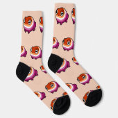 Chonky Lesbian Frosch Pride Socken | Hübsche WLW Q (Rechts)