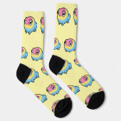 Chonky Pansexual Frog Pride Socks | Cute Pan Pride Socken (Rechts)