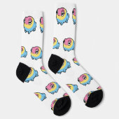 Chonky Pansexual Frog Pride Socks | Cute Pan Pride Socken (Rechts)