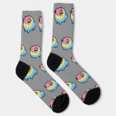 Chonky Pansexual Frog Pride Socks | Cute Pan Pride Socken (Rechts)