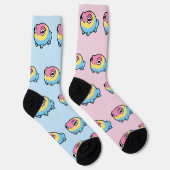Chonky Pansexual Frog Pride Socks | Cute Pan Pride Socken (Rechts)