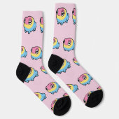 Chonky Pansexual Frog Pride Socks | Cute Pan Pride Socken (Rechts)