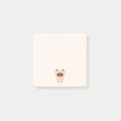 Chonky Siamese Cat Post-it Klebezettel (Vorderseite)