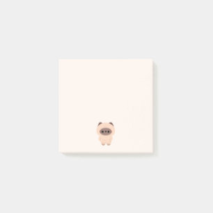 Chonky Siamese Cat Post-it Klebezettel