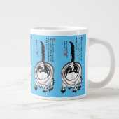 Chonky Striped Japanese Tabby Cat Jumbo-Tasse (Rechts)