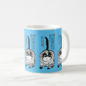 Chonky Striped Japanese Tabby Cat Kaffeetasse (VorderseiteRechts)