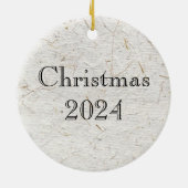 Chonky Striped Japanese Tabby Cat Keramik Ornament (Hinten)