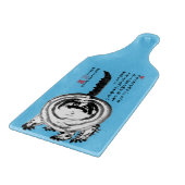 Chonky Striped Japanese Tabby Cat Schneidebrett (Ecke)