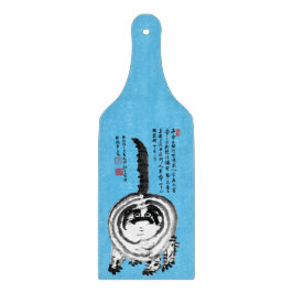 Chonky Striped Japanese Tabby Cat Schneidebrett