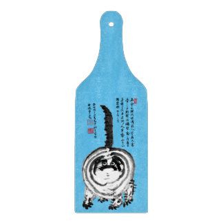 Chonky Striped Japanese Tabby Cat Schneidebrett
