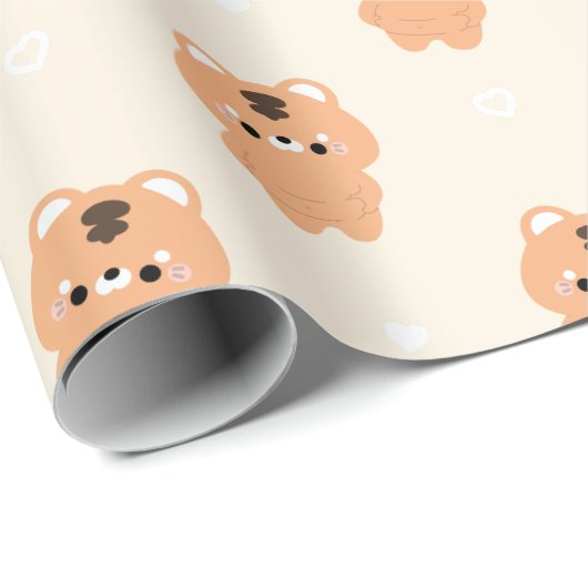 Chonky Tiger Geschenkpapier (Rolleneckpunkt)