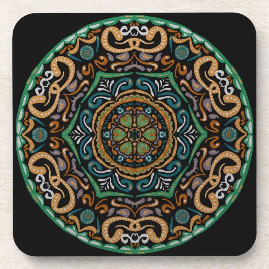 Chons Da Mandala (benutzerdefinierbarer Hintergrun Getränkeuntersetzer (Vorderseite)