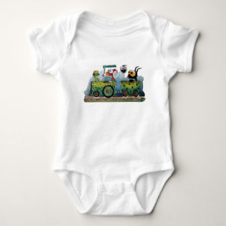 Choo choo baby strampler
