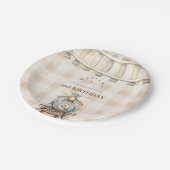 Choo Choo Bahn 2. Geburtstag Pappteller (Schrägansicht)