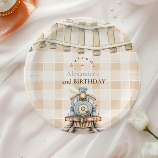 Choo Choo Bahn 2. Geburtstag Pappteller
