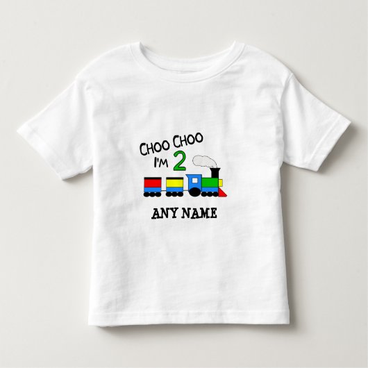Choo Choo bin ich 2! Mit ZUG Kleinkind T-shirt (Vorderseite)