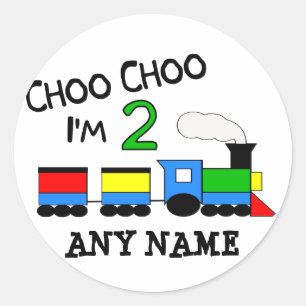 Choo Choo bin ich 2!  Mit ZUG Runder Aufkleber