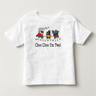 Choo Choo bin ich der zwei Geburtstags-T - Shirt