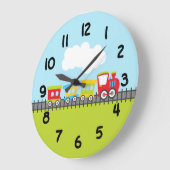 Choo Choo Chain Große Wanduhr (Winkel)