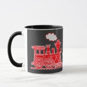 "Choo Choo hier kommt rote/schwarze Tasse des (Links)
