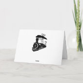 Choo Choo I m 2 Falted Grußkarte Karte (Rückseite)