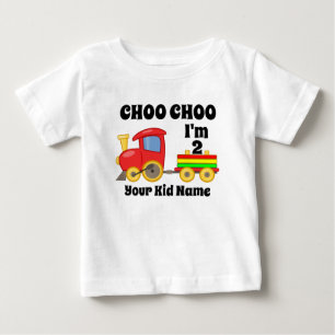 Choo Choo I m 2 Years Old Train Kindergeburtstag G Baby T-shirt