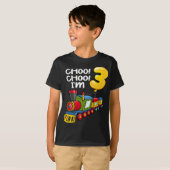 Choo Choo I m 3 Years Old Locomotive Boys Train 3r T-Shirt (Vorne ganz)