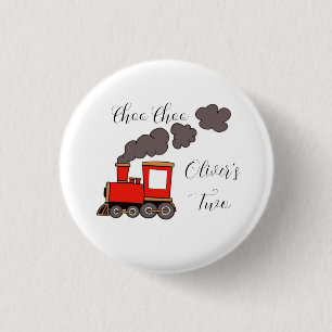 Choo Choo I m Two red train Geburtstag Button