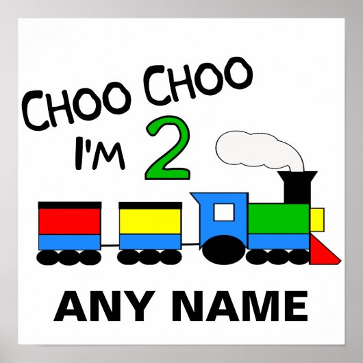 Choo Choo, ich bin 2! MIT ZUG Poster (Vorne)