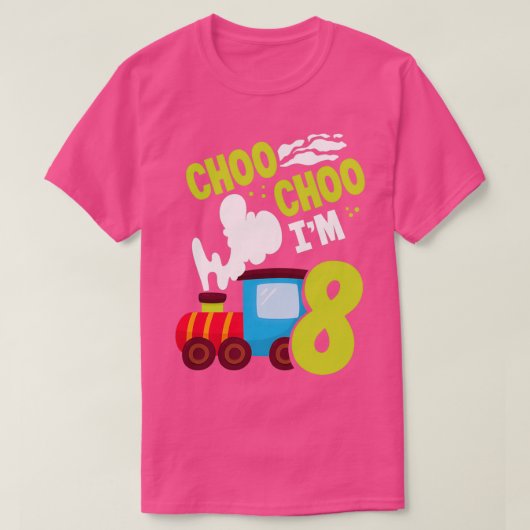 Choo Choo Im 8. Niedlichen Zug Lover Bahn 8. Gebur T-Shirt (Design vorne)