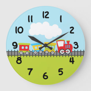 Choo Choo Kette Große Wanduhr