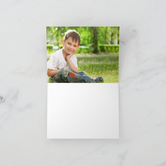 Choo Choo Kids Dankeschön-Karte (blau) Dankeskarte (Innenseite)