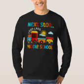 Choo Choo Next Stop Middle School Funny Train Grad T-Shirt (Vorderseite)